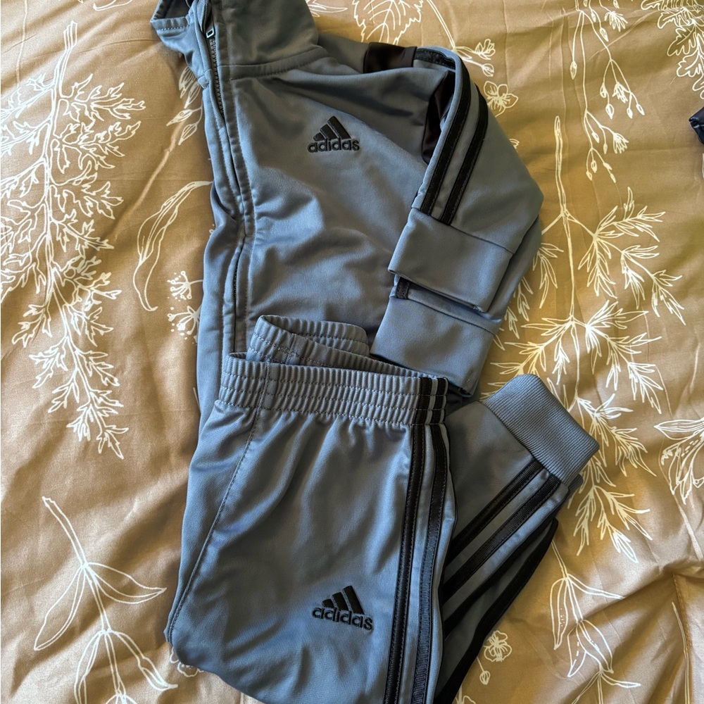 Adidas Kids Gray Track Suit Pants